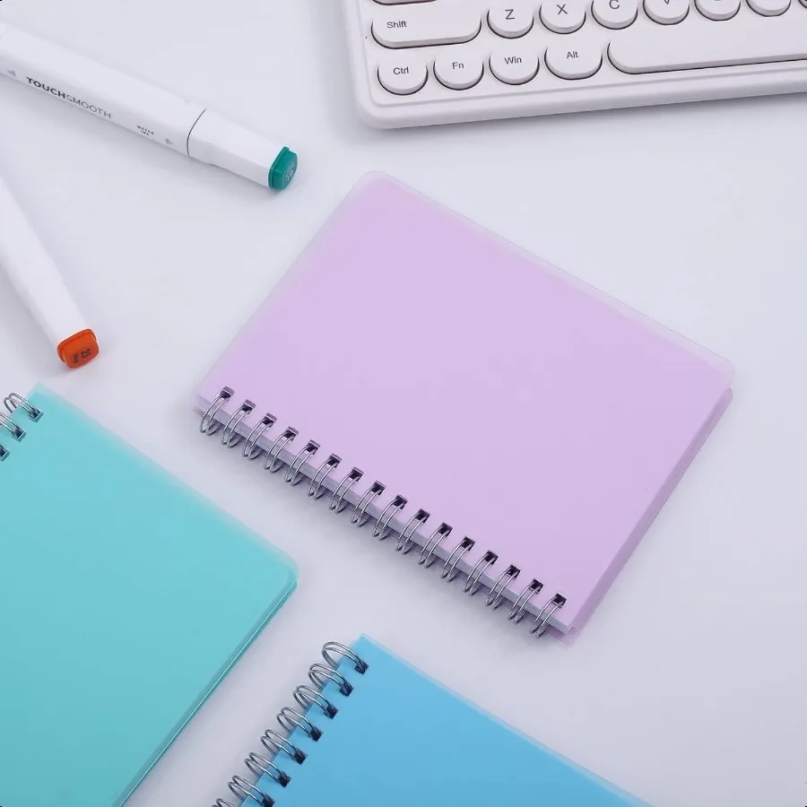 Spiral Notebook 3 Pack Small Notebooks 4.3''x 5.7'' Mini Ruled Lined Journal 480 Pages College School plies Pocket Notebook for