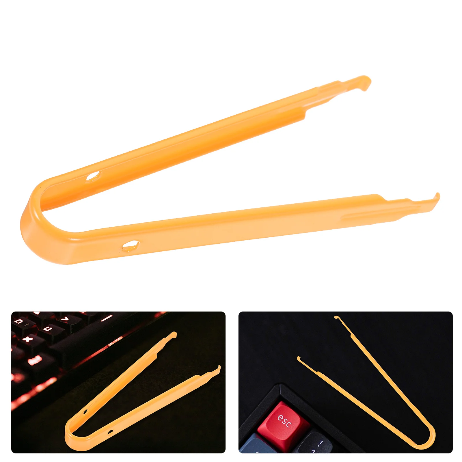 Extrator de chave de teclado mecânico, removedor de tampas de aço inoxidável, ferramenta portátil para reparo de teclado, acessórios de limpeza