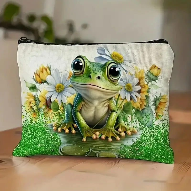 New Cartoon Animal Printing Cosmetic Bags Washing Bag Jewelry Storage Bags Stationery Bag Wholesale Makeup Pouch
