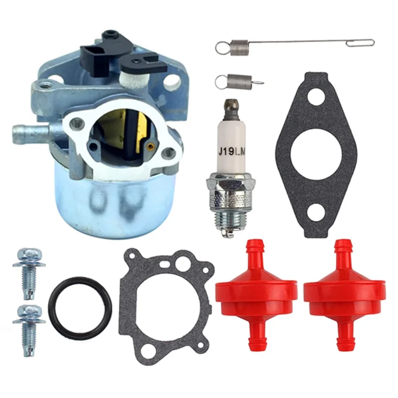 Kit de Bougie d'Allumage à Ressort de Filtre à Carburant, pour Carburateur, pour Tondeuse à Pousser MRS, 6.25HP, 6.75HP, 675 190Cc, 675, 190Cc