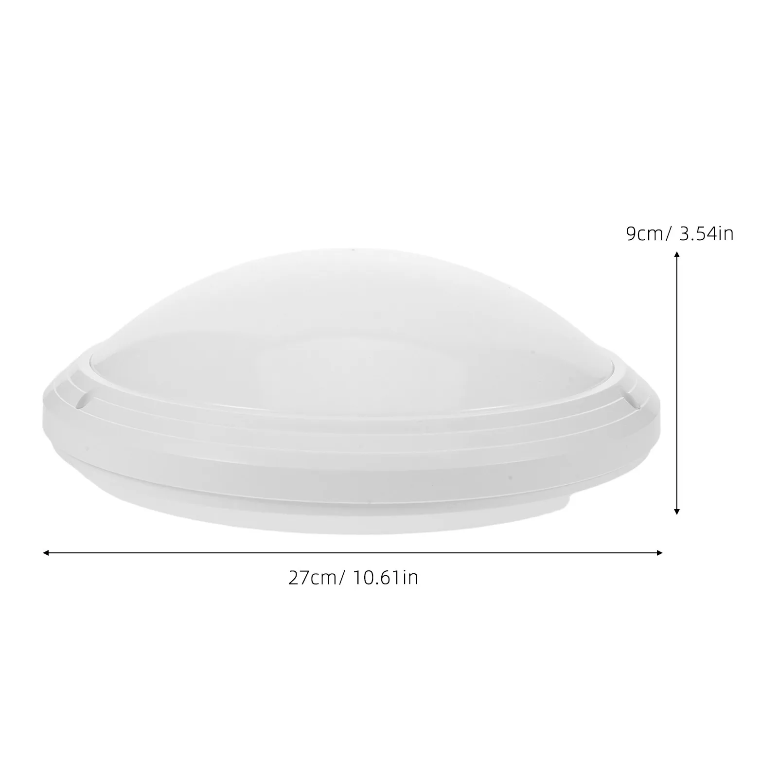 10.61 Inch Round Plastic Ceiling Light Cover Replacement Twist Lock Waterproof LED Light Shade for Kitchen Bathroom Office