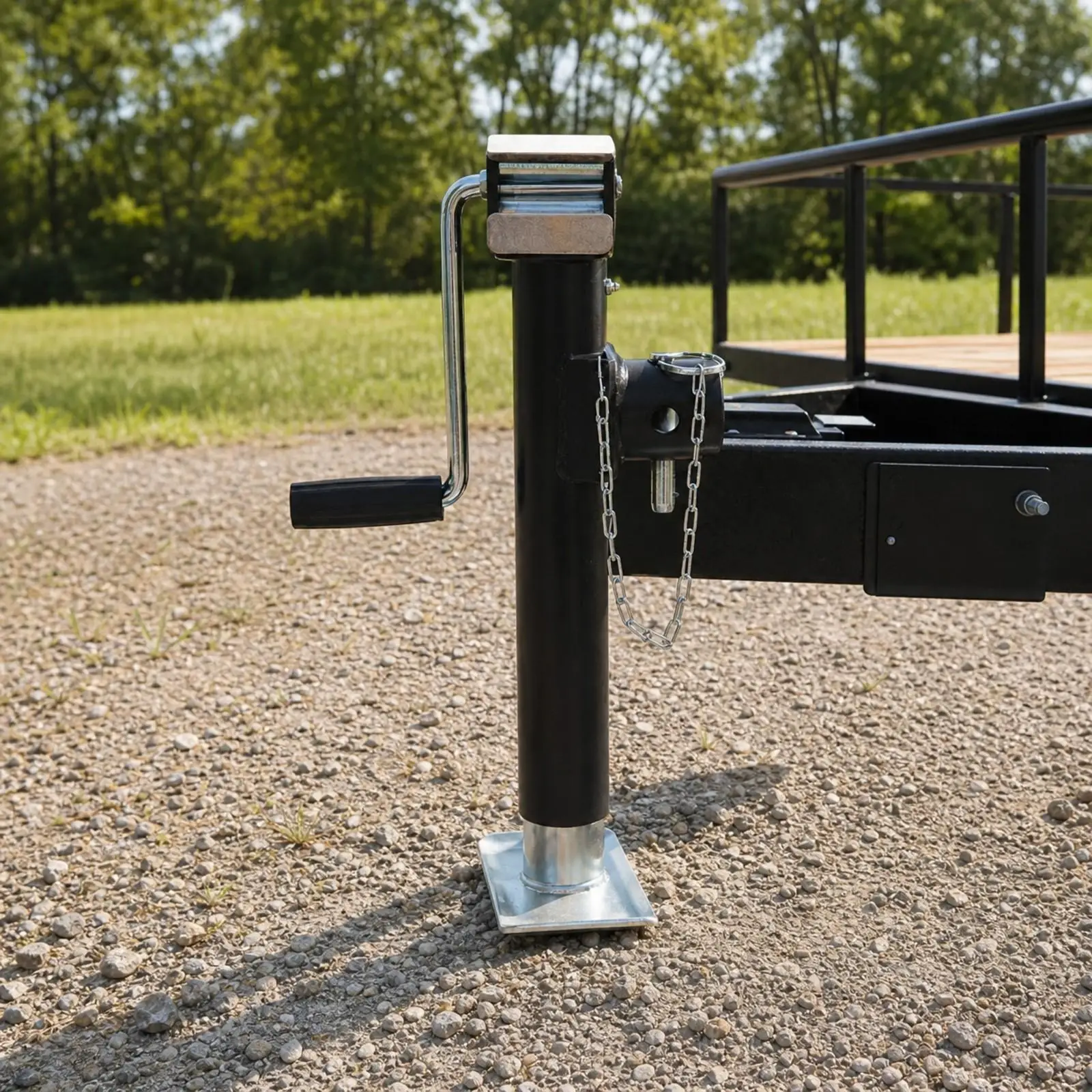 10 Inch Trailer Jack Support Steel Sidewind Crank Utility Stabilizer Leg for Trailer Towing