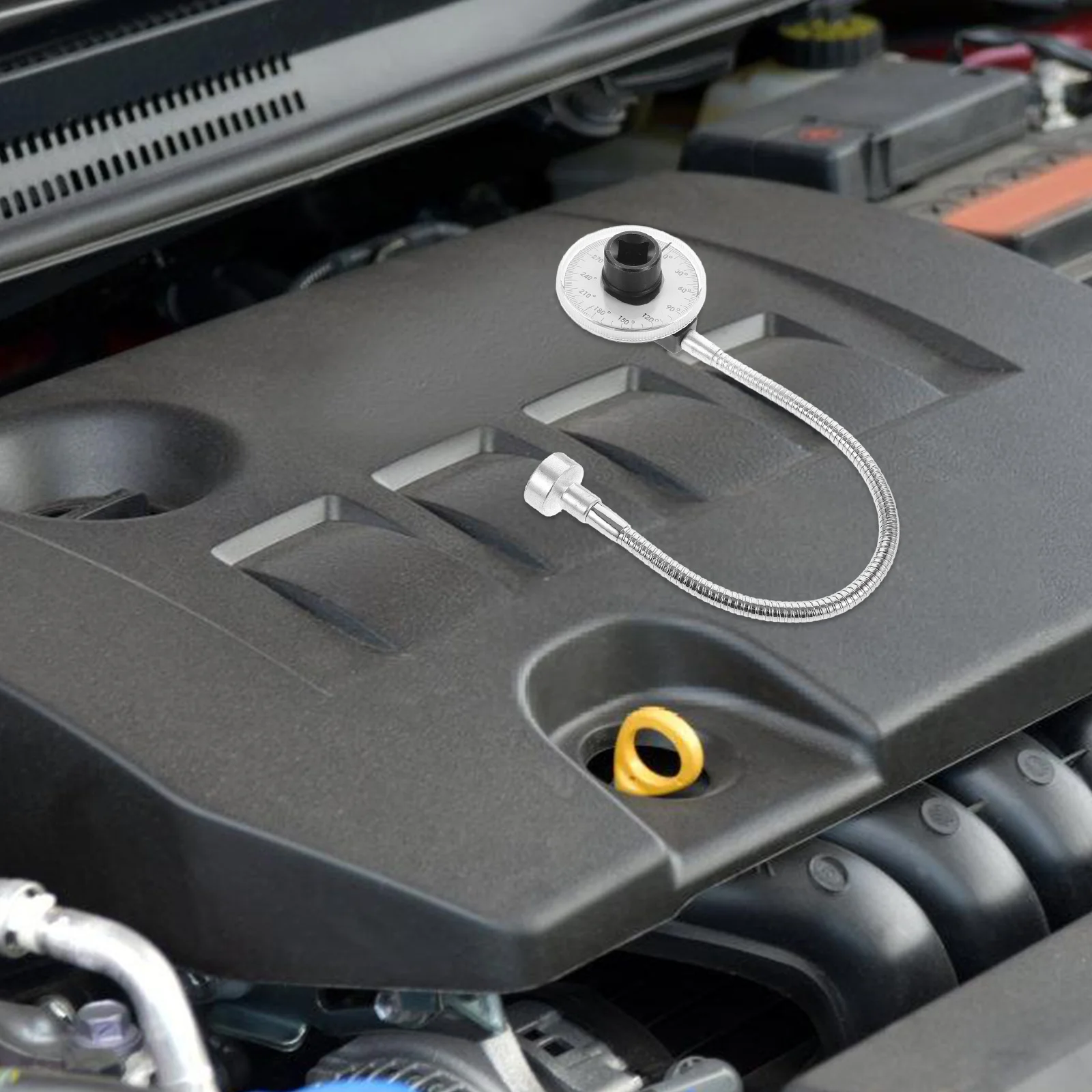 Drehmoment Winkel Gauge 1/2 Antrieb Flexible Clip Arm Drehmoment Einstellung Winkel Werkzeug Für Automotive Maschinen Ausrichtung Instrument