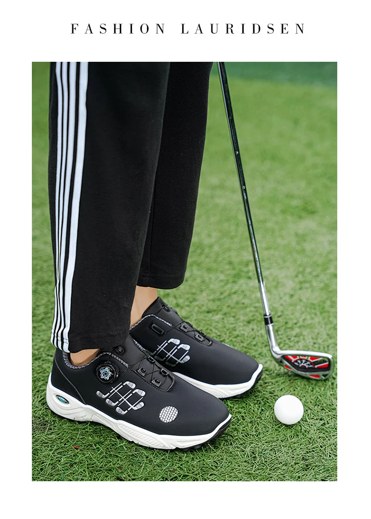 Herren-Golfschuhe für Herbst und Sommer, mit dicken und flexiblen Sohlen, bequem und atmungsaktiv, mit praktischem Twist-Lock-Design, geeignet für den täglichen Freizeitgebrauch, Golf, Outdoor-Sport und andere Aktivitäten – Detail 17