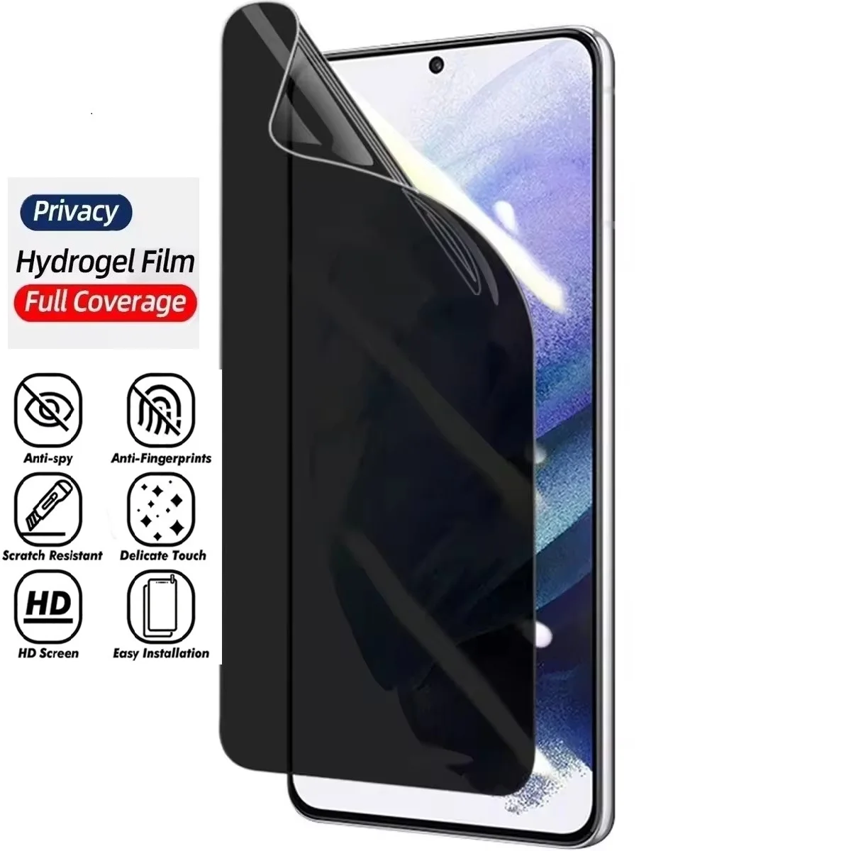 Anti-Spy Privacy Hydrogel Film Screen Protector For Vivo Y100 V30 Y100t G2 Y200e 5G iQOO Neo9 Pro Global