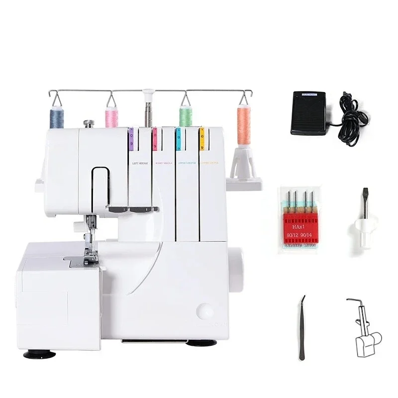 JN764 Butterfly Brand Electric Overlock Machine 3/4 Line Overlock Machine Overlock Sewing Machine Home Multi-function 220V
