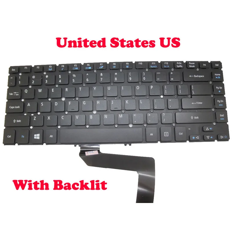 

Brazil US Keyboard For ACER For Aspire M5-481T M5-481P X483 NSK-R2GBQ 0A AEZ09Q03110 9Z.N8DBQ.G0A NK.I1417.06A NSK-R2BBQ Canada