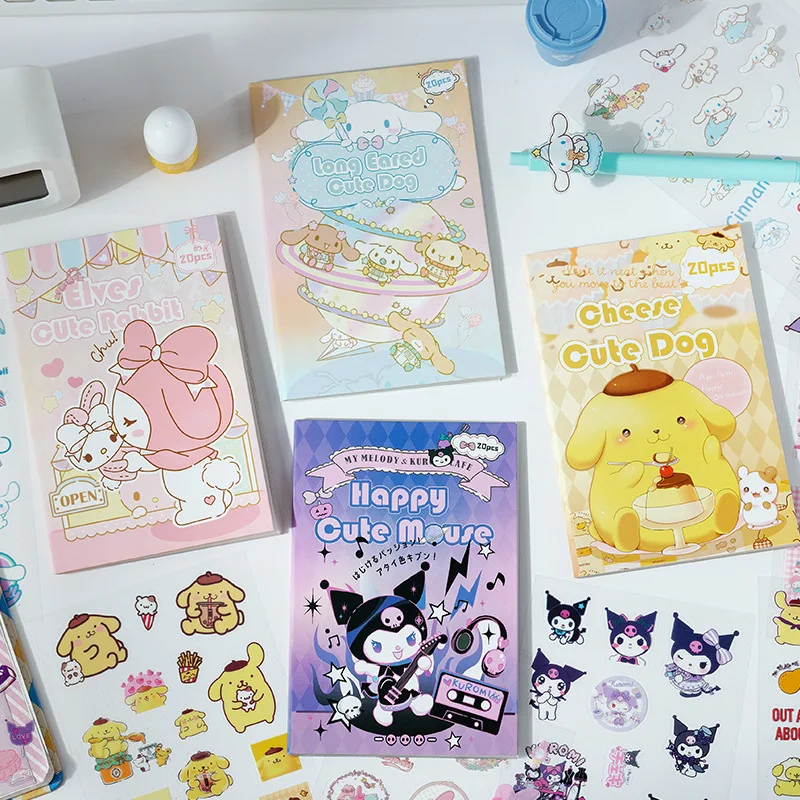 

Sanrio серия наклеек мультфильм Корица рулон KUROMI MY MELODY pomourin прозрачная Водонепроницаемая наклейка для домашних животных подарок
