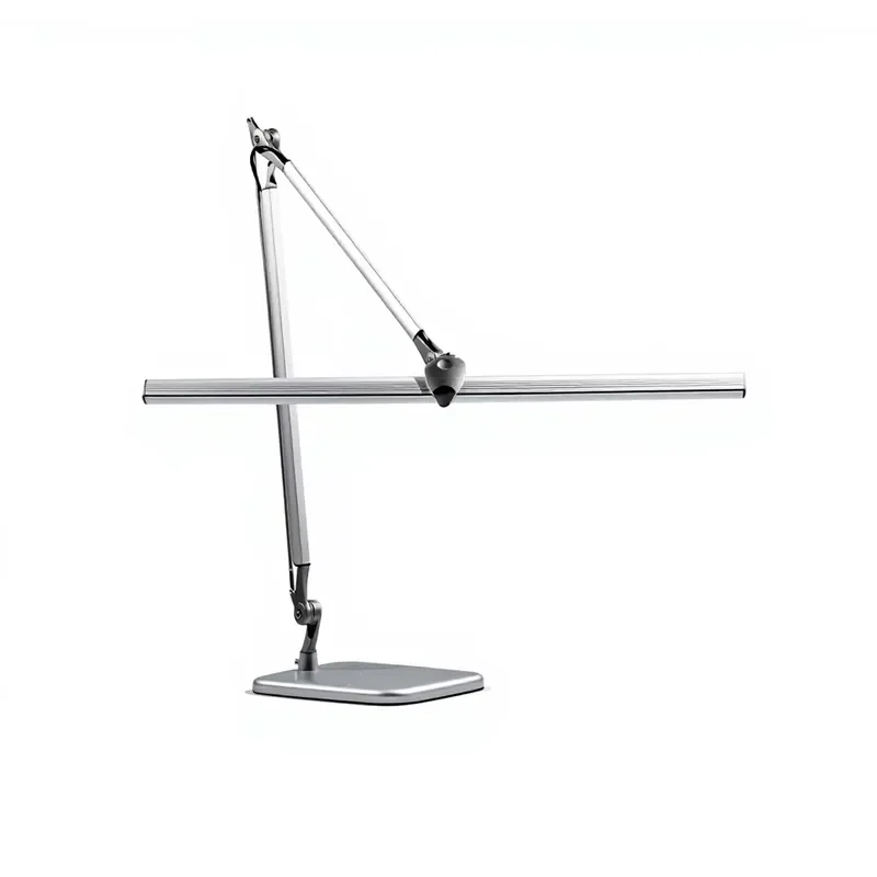 Modern LED Desk Lamp 7 Color Modes Stepless Dimming Flexible Rotating Arm for Large Workspace Office