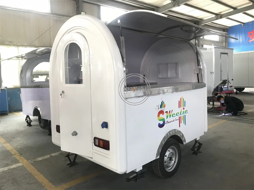モバイルフードトラック,キッチン用品,アイスクリームキオスク,トレーラー付き