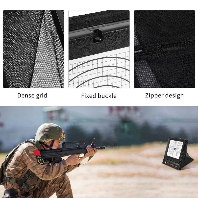 Outdoor Portable Targets For Reusable Bb & Pellet With Trap Net Catcher