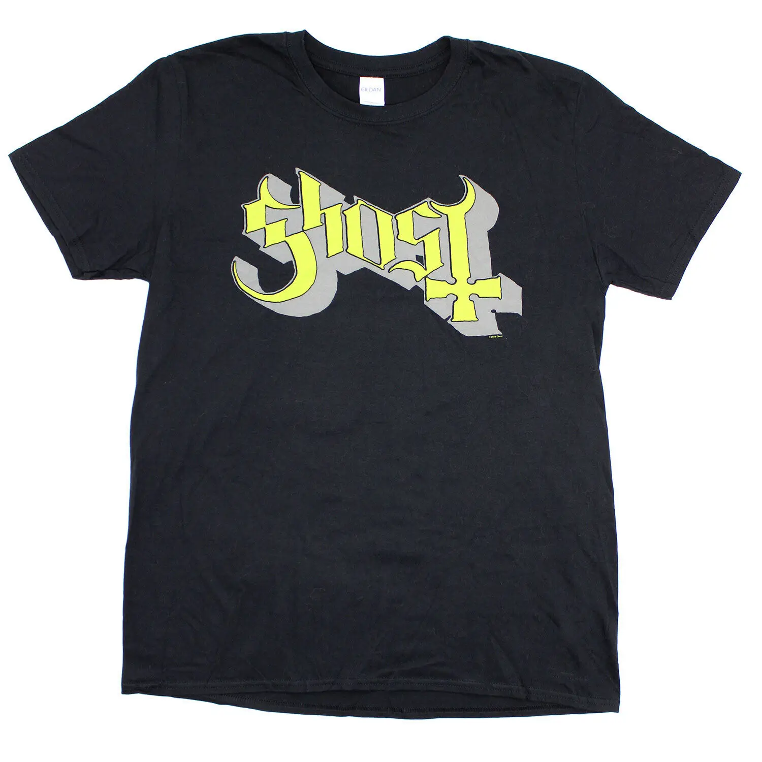 Men'S Ghost Green Grey Keyline Logo T Shirt X Large Black