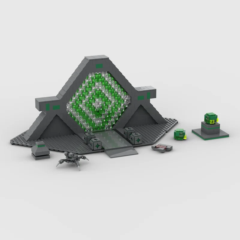 

820PCS MOC Creative Model Activated Precursor Portal Without Ion Key Slot Subnautica Below Zero DIY Assembly Bricks Display Gift