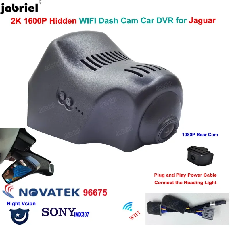 2K Car Dvr Dash Camera 1600P Wifi Dashcam Car Recorder for Jaguar XJ XJR 2016 2017 for Jaguar F-Type 2014 2015 2016 2017 2018