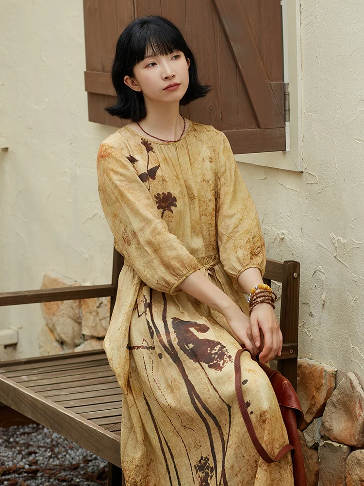Yellow Floral Print…