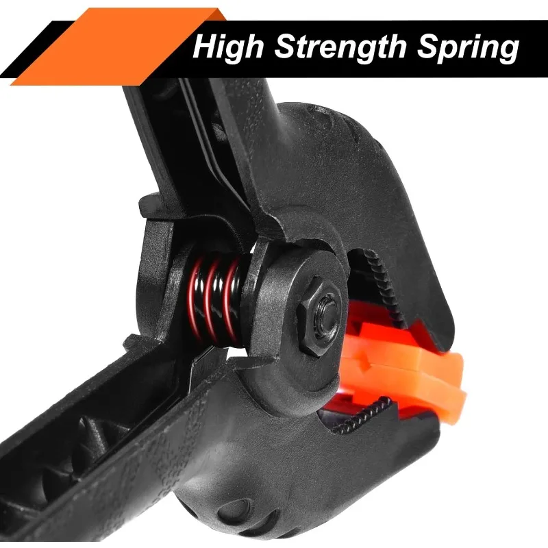 20 Packs 4 Inch Plastic Nylon Adjustable Woodworking Clamps Wood Working Tools Spring Clip Carpentry Clamps Outillage Menuiserie