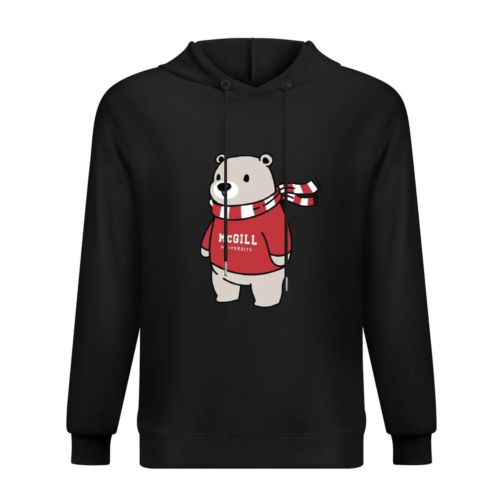 

McGill University Bear With Sweater Hoodie graphic t shirts men hooded shirt winter clothes hoodie for men