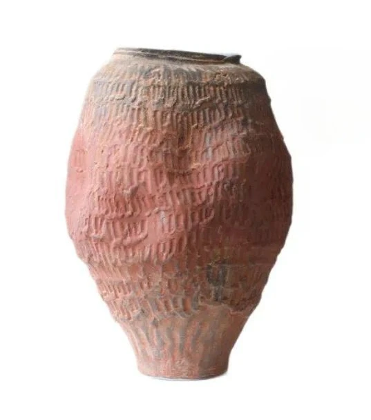 New Wabi Sabi Medieval Ceramic Vase for Home Decor Retro Pottery Large Mouth Flower Arrangement Pendulum for Living Room