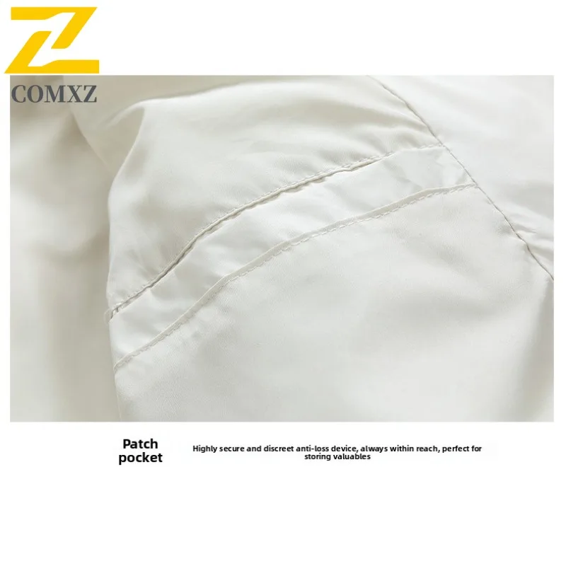 COMXZ 2025 Couple Stand Collar Winter Cotton-Padded Jacket Puffer Coat Waterproof Windproof Casual Outdoor Sports Workweer Coat