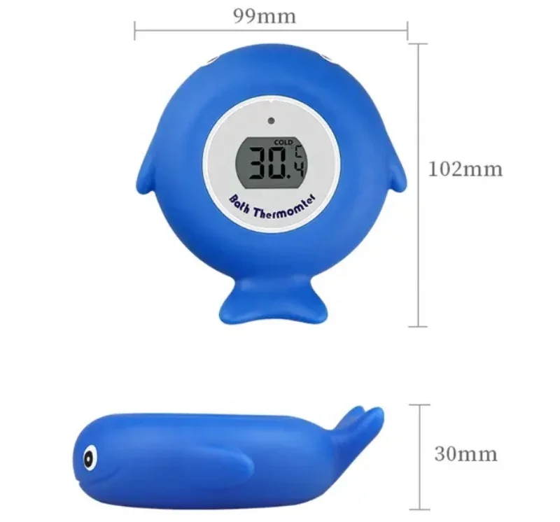 Factory float waterproof safety Digital Baby Bath Thermometer Cute Fish Shower Thermometer for Kids