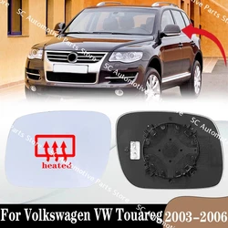 SC For Volkswagen VW Touareg 2003-2006 7L6857521 7L6857522 Exterior Rearview Side Car Mirror Reflective Glass Lens With Heating