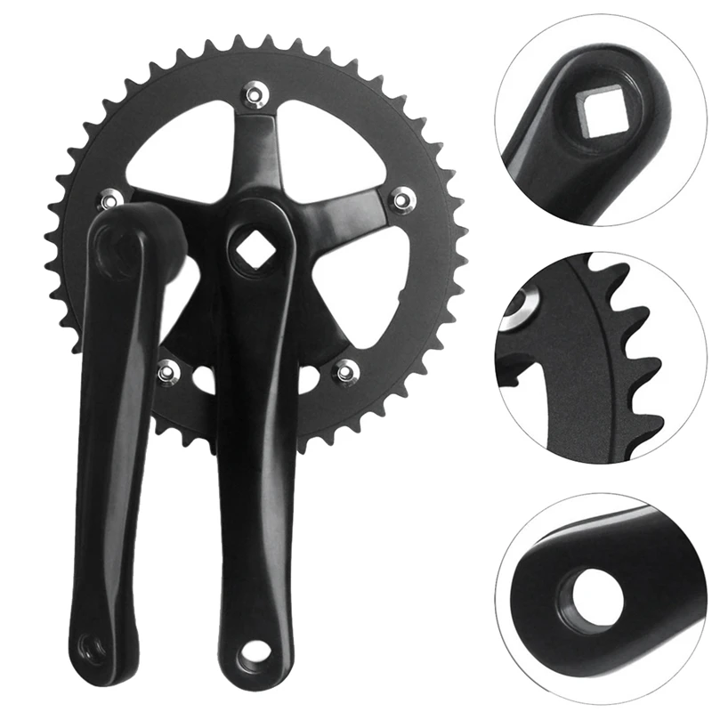 Bike Crankset 130BCD 44T 170MM Road Bicycle Crank Set Crank Arms Bottom Bracket Bicycle Part Chainring