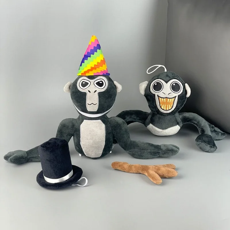 

2025 Gorilla Tag Monke, плюшевая игрушка, милый мягкий мультяшный аниме, украшение для дома, куклы, кавайная подушка, подарок на день рождения для детей, игрушка