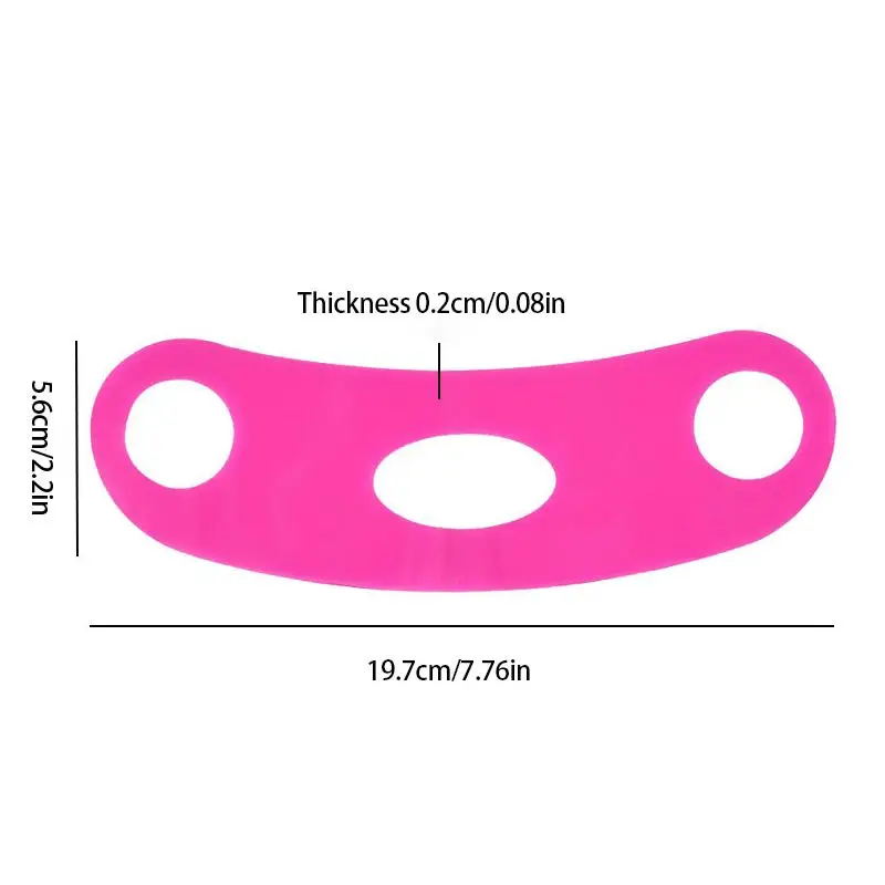 Fasciatura per il viso in silicone Linea V Shaper per il viso Mento Guancia Sollevamento Cintura Piega nasolabiale Cintura per massaggio facciale Bellezza per le donne Cura della pelle
