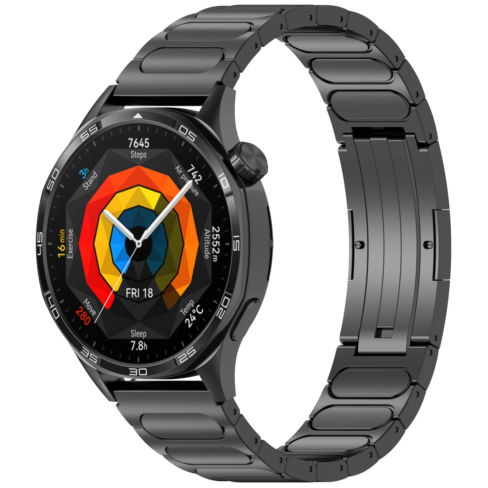 Cinturino in titanio da 22 mm per Huawei Watch GT5/Pro/GT4 46 mm cinturino sostituibile per Huawei Watch 4 3 Pro/GT3 Pro cinturino da 46 mm