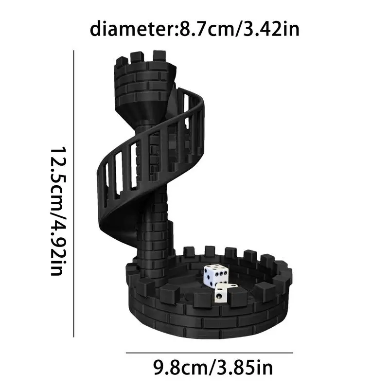 Dadu menara istana dadu bergulir menara dadu menara dadu menara saringan Kastil ornamen Menara Kuno Kastil Romawi tema dadu bergulir