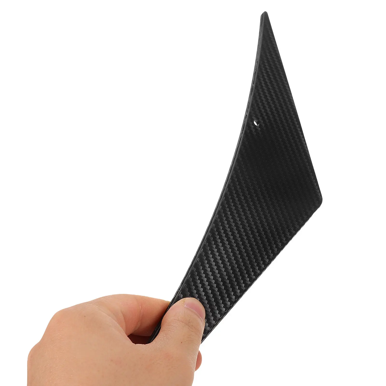 

Комплект из 4 карбоновых канардов для переднего спойлера автомобиля, универсальные сплиттеры-«плавники» для улучшения устойчивости и эстетики автомобиля