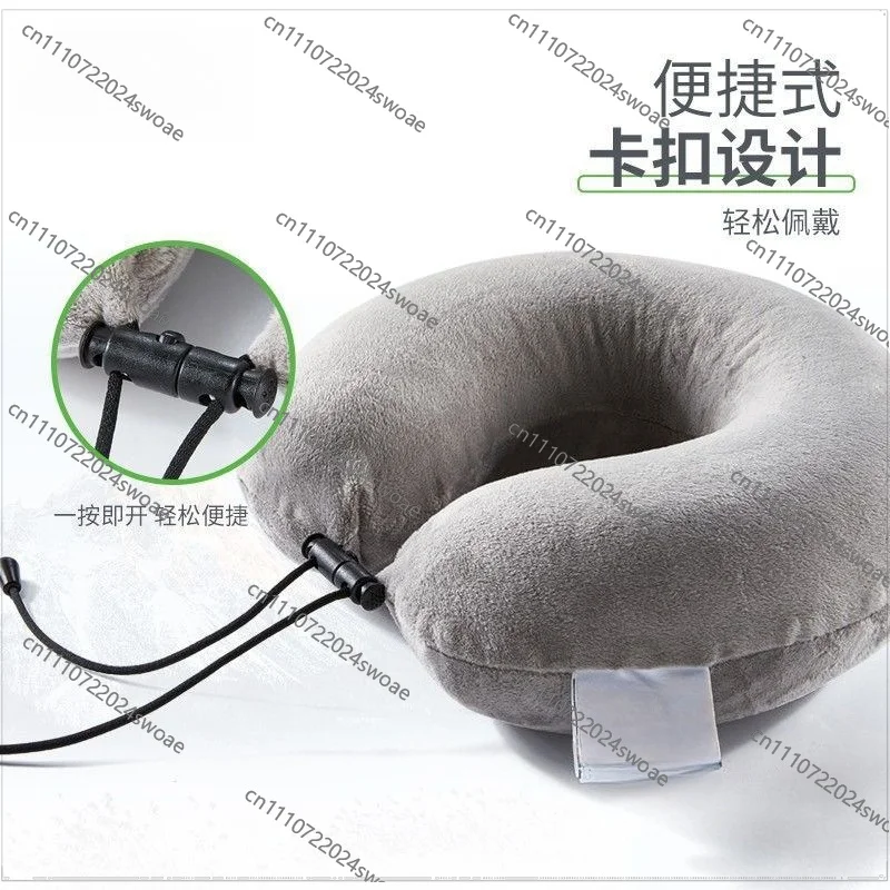 U-shaped latex pillow - ideal for travel, office naps and neck support - natural latex u-shaped pillow