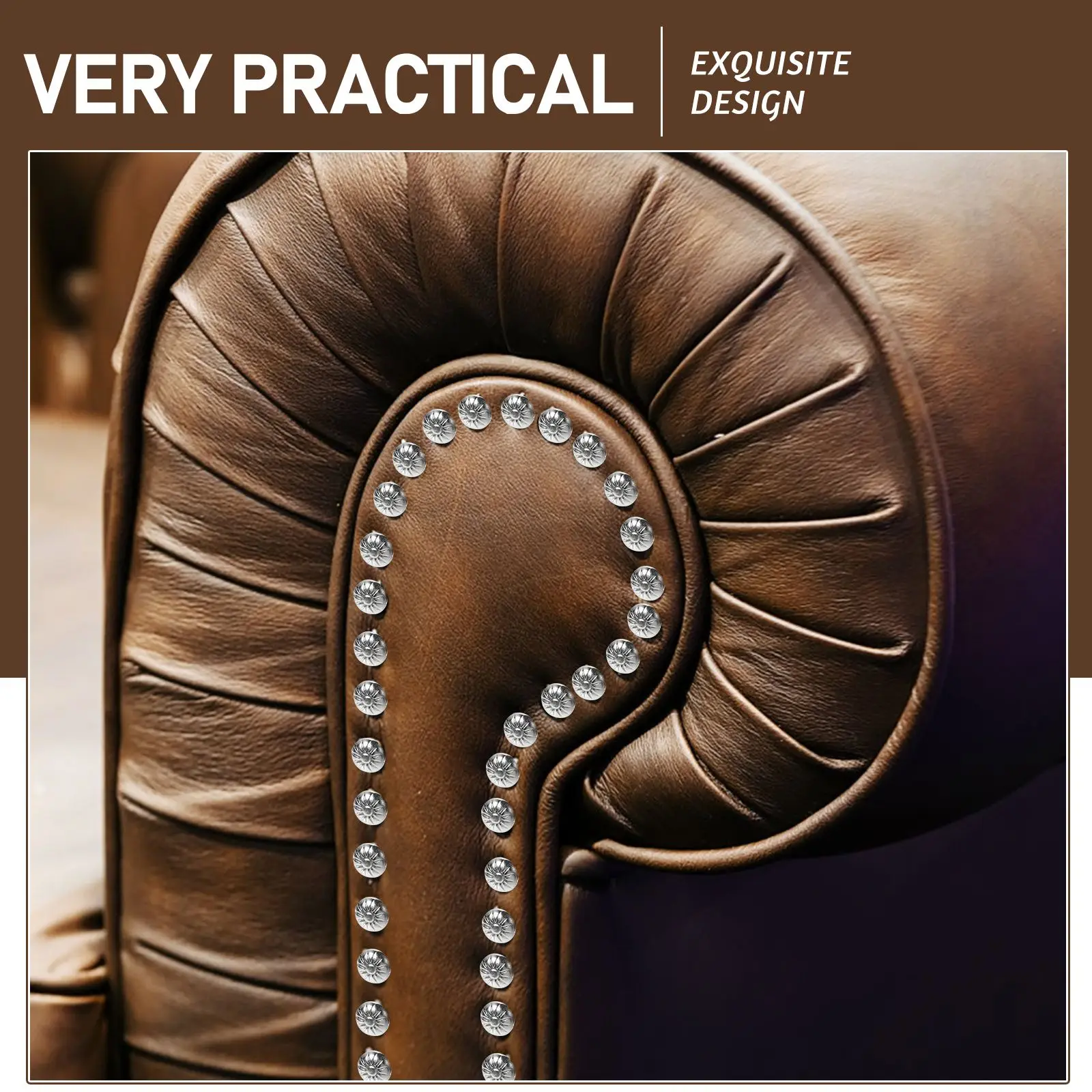 300 Pcs Upholstery Tacks For Sofa Nails Tacks Decorative Retro Furniture Soft Bag Sofa Bed Chair Table Push Pins Iron DIY