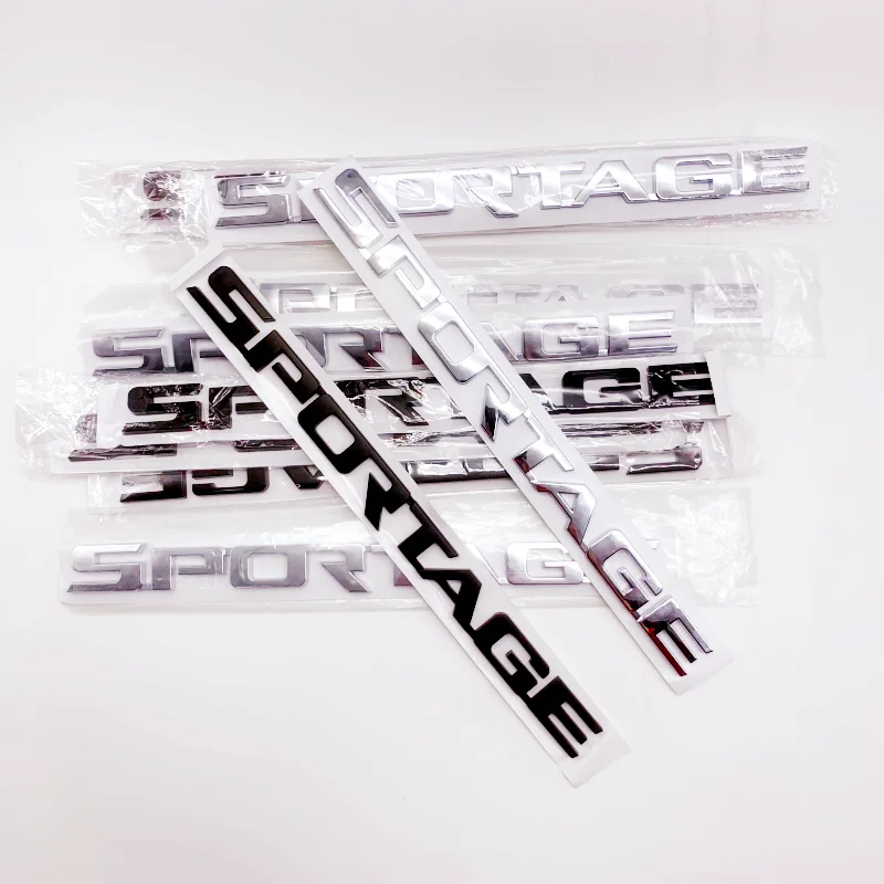 1 Piece Of 3D ABS Sports Logo Sticker Suitable For Car Trunk Emblem Bumper Emblem Sticker Design Car Accessories