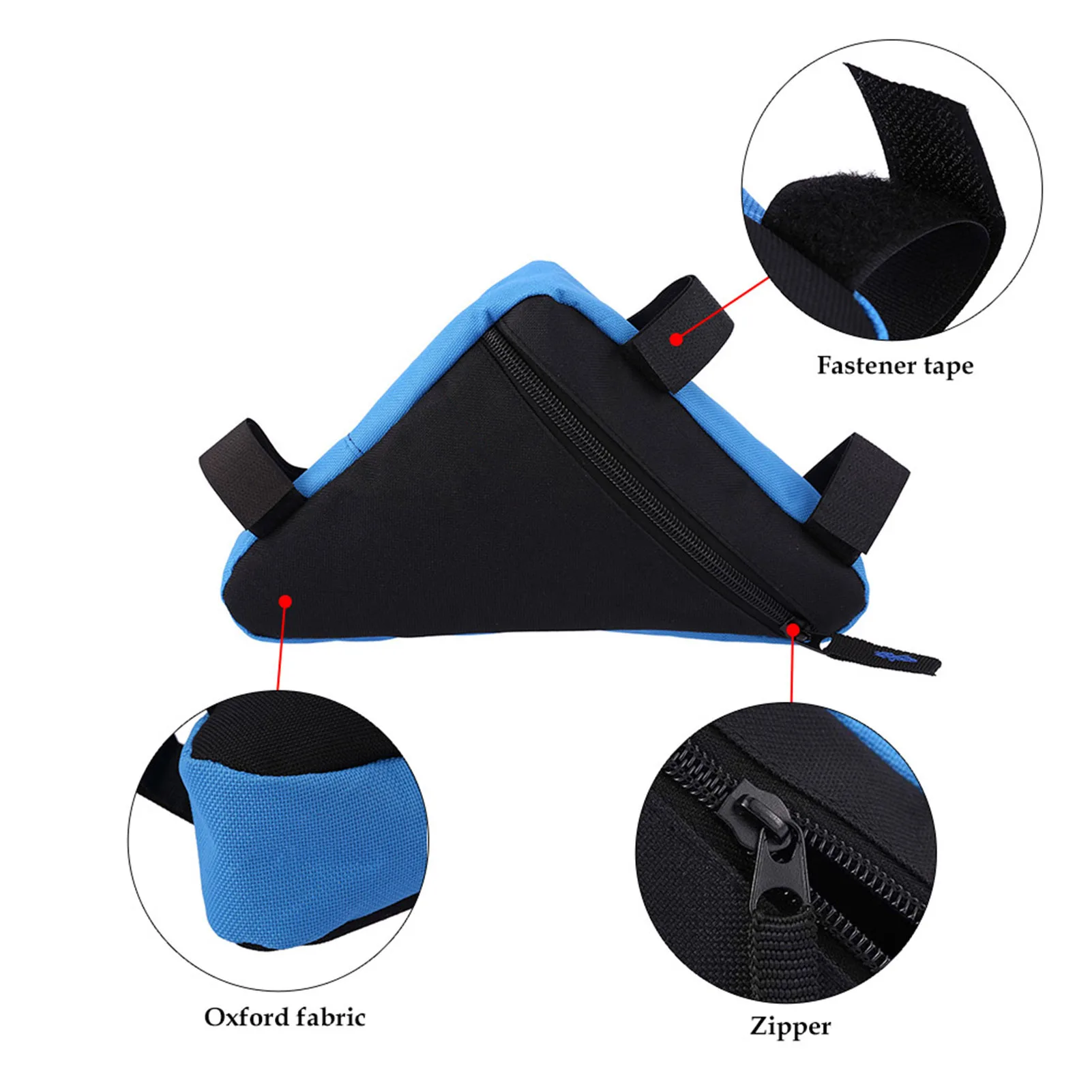 حقيبة Docooler مثلث دورة الدراجة الجبهة السرج أنبوب الإطار كيس مزموم حامل في الهواء الطلق حقيبة كيس مزموم حقيبة السرج