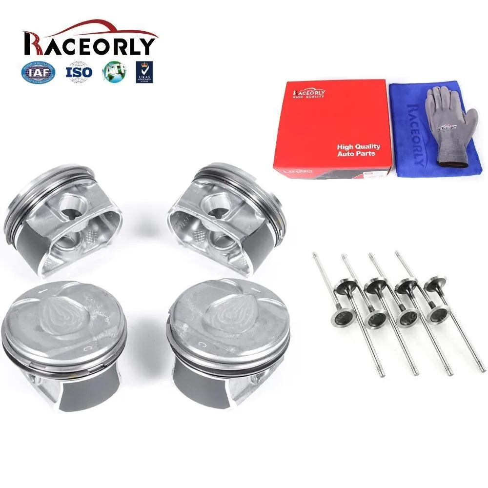 RACEORLY Pistons Exhaust Valve kit For Mini Cooper Clubman S R55 R56 R57 N14B16A