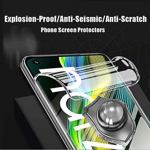 4-1 шт. для Realme Narzo 50 50i 50A 30 30A Prime Pro 5G Защитная гидрогелевая пленка для экрана Realme Narzo50 Narzo30 5g Anti-Shatter