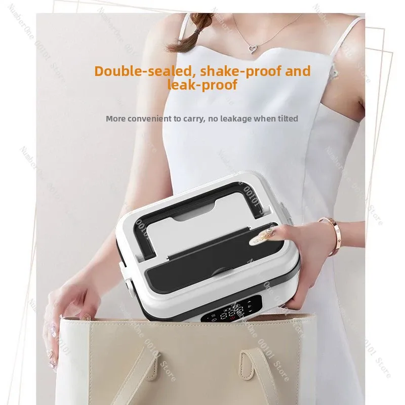 

Rechargeable Heated Bento Box | Cordless Insulated Lunch Box with No Water Filling Needed