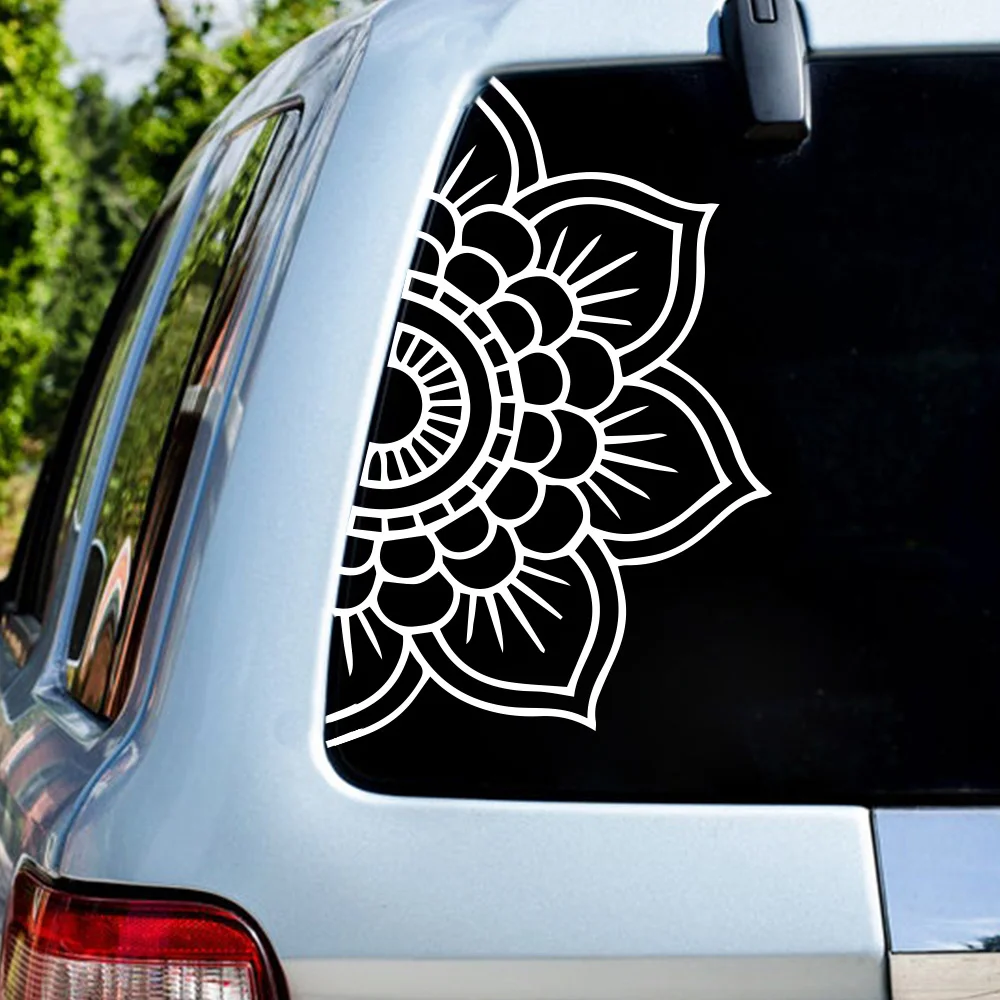 Creative Pattern Mandala Car Sticker for The Cars Decals for Car Rear Windshield Detachable Body Decoration Accessories view 4
