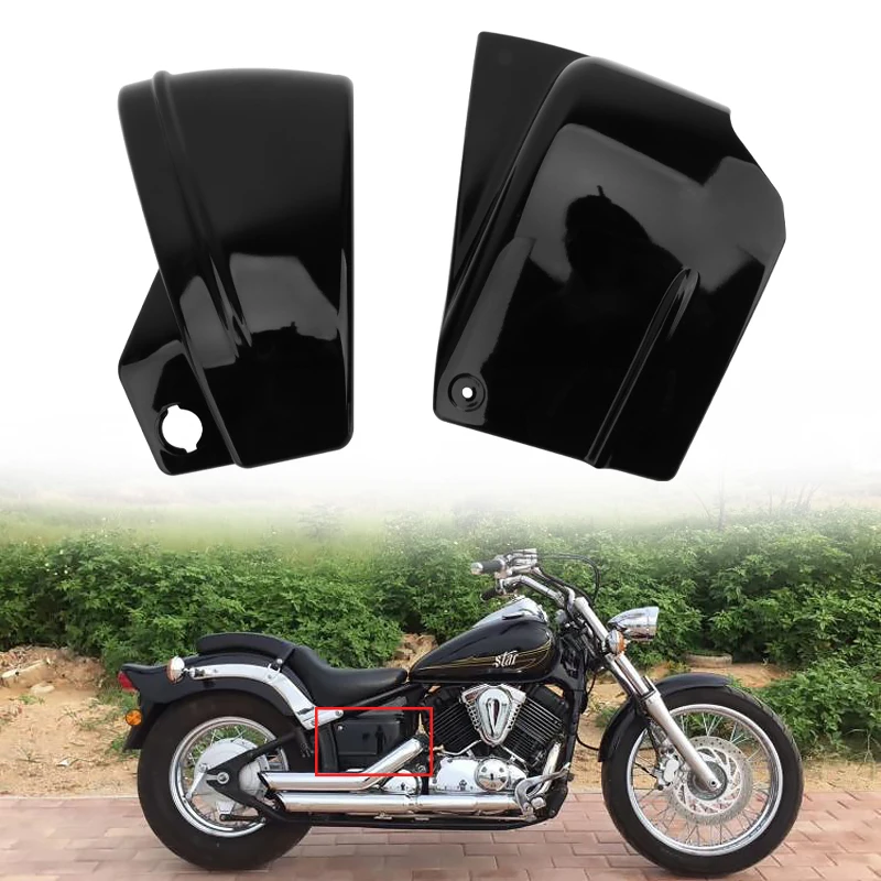 Motorcycle Side Battery Covers For Yamaha V-Star XVS400 XVS650 Dragstar DS400 DS650 Custom Classic Left Right Fairing Protector view 3