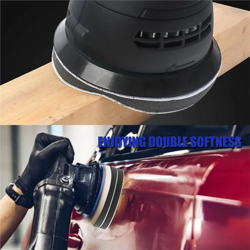 AT63-منصات صنفرة إسفنجية متوافقة مع أجهزة الصنفرة المدارية 8-Pack- 5 بوصة، تصميم إعدادية لركوب الأمواج بـ 8 فتحات #6