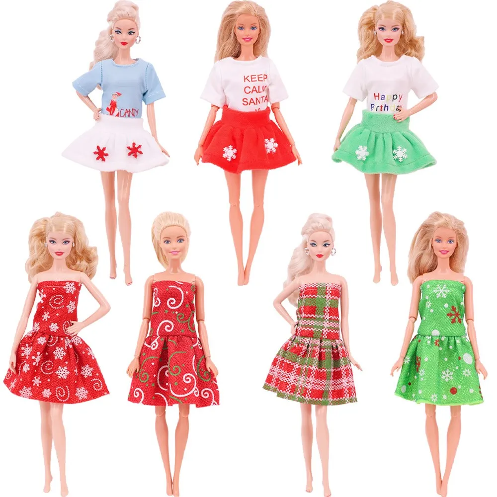 new Barbies Clothes dress For 11.5inch Barbies&BJD Concise Fashion Skirt Dolls For Girls children Gift Toys Doll Accessories