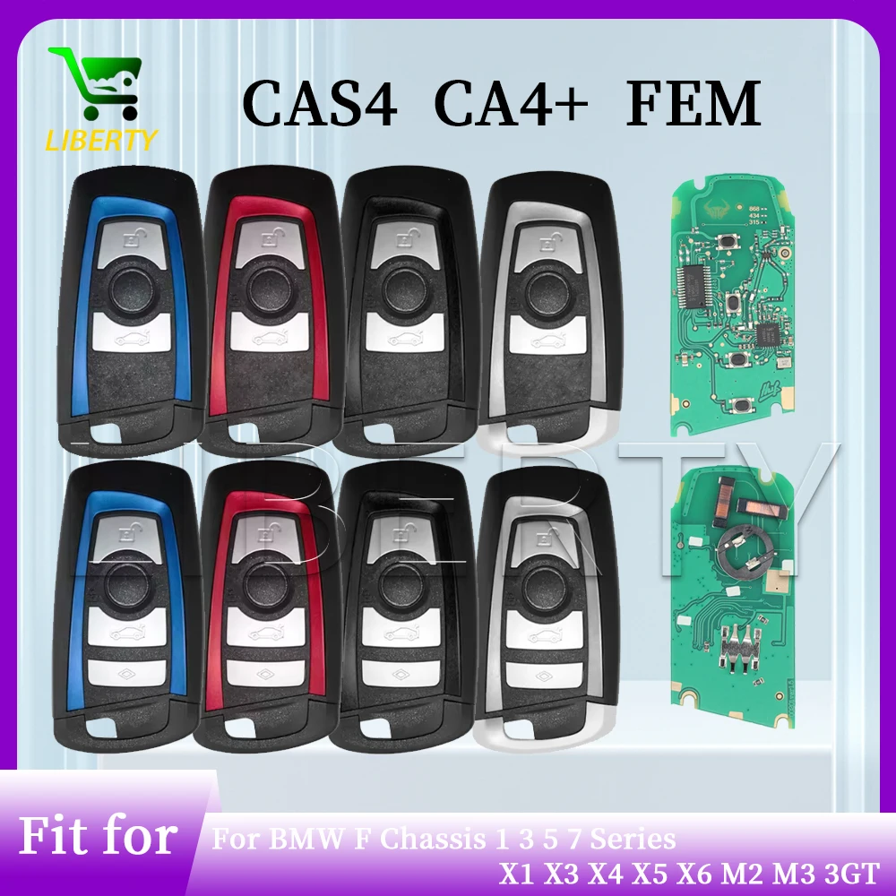

Умный брелок с дистанционным управлением без ключа Ly для BMW CAS4 CAS4 + F FEM BDC 3 5 7 серии X3 X5 F10 F30 F20 ID49 315/433/868 МГц
