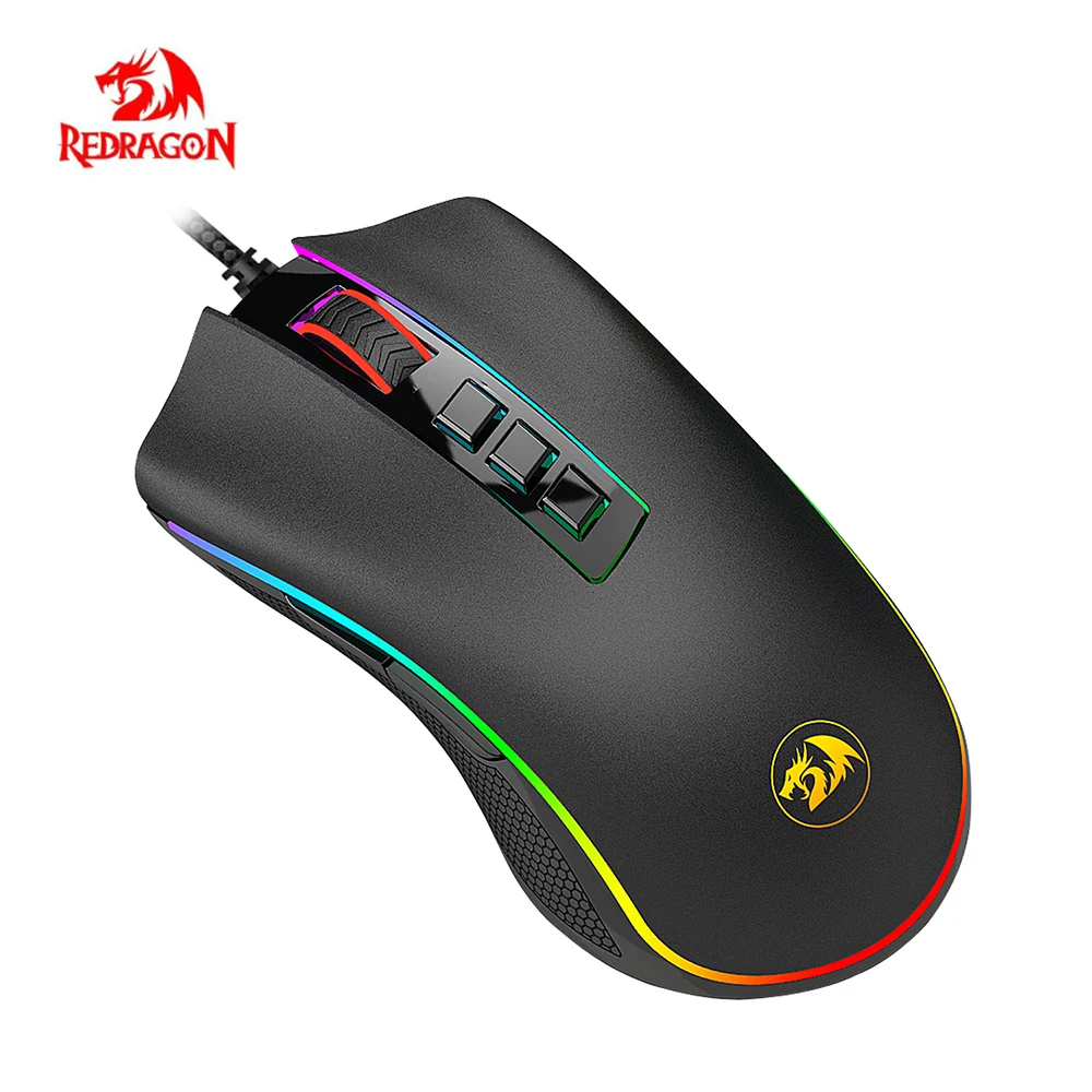 Ergonomic Wired Gaming Mouse LED 10000 DPI USB Computer Mouse Gamer RGB Mice Programmable With Backlight Cable For PC Laptop