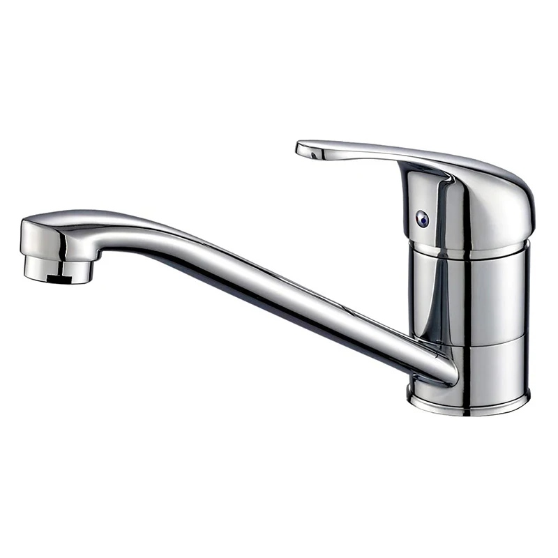 

Bathroom Basin Chrome Kitchen Rotary Handle Hot and Cold Kitchen Faucet Single Hole Faucet