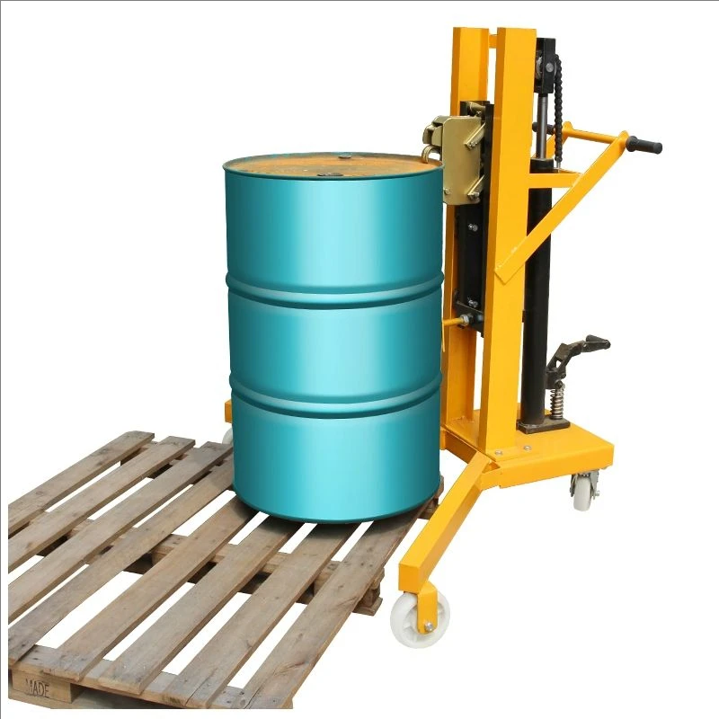 Uni-Silent Hydraulic Equipment 350kgs Oil Drum Lifting Machincal Oil Drum Carrier Stacker Material Drumping Lifter DT350B