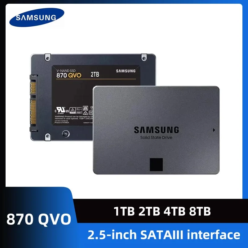 Original SAMSUNG SSD 870 QVO 1TB 2TB 4TB 8TB 2.5