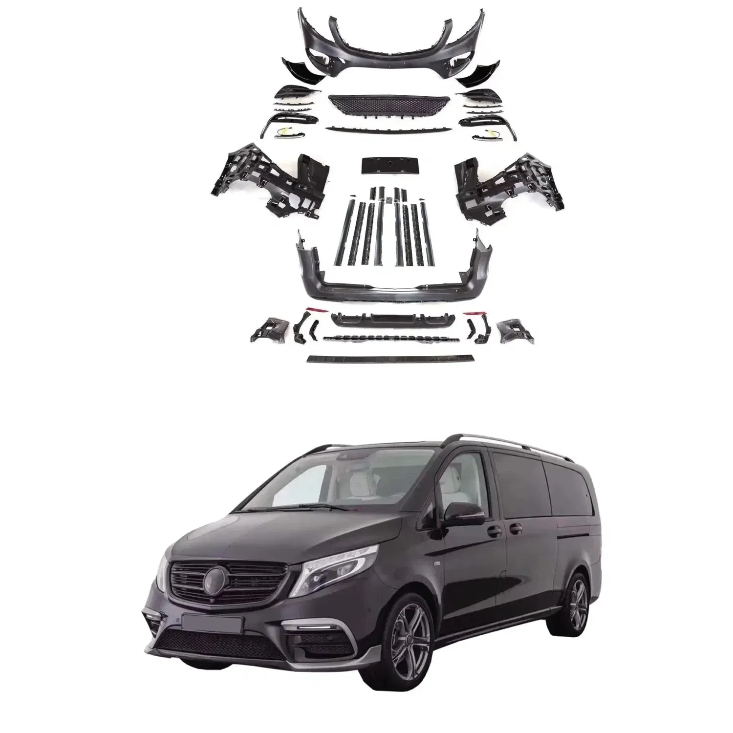 

2016 Body Kit for Mercedes B-Enz W447 V Class Upgrade to Barbus Style Bodykits