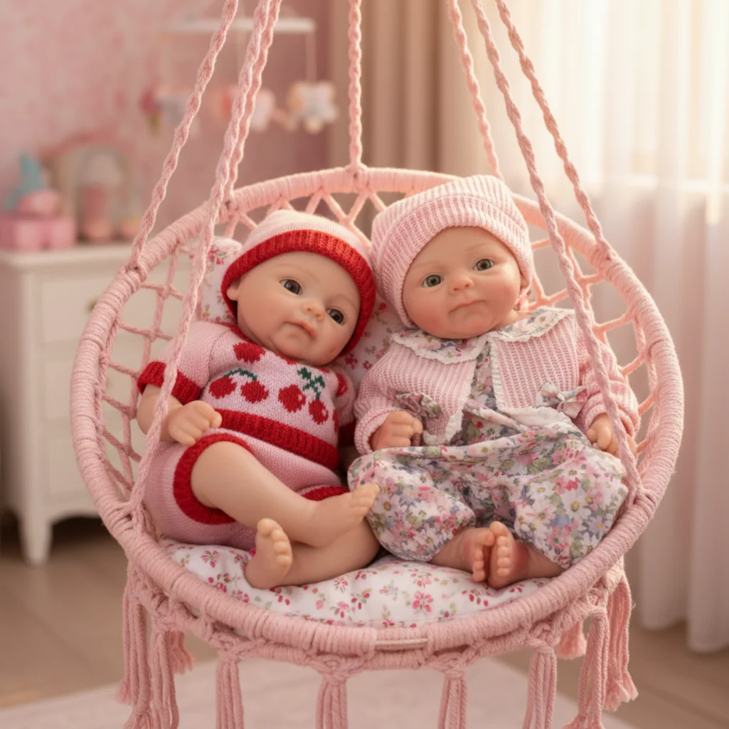 1 Uds./33cm Coco boca abierta Bebe Reborn muñeca de silicona para niña con piel pintada en 3D lavable suave al tacto muñeca de silicona para recién nacido