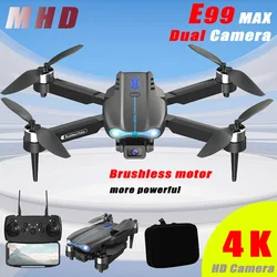 MHD E99Max Drone Brushless Motor Dual Cameras Smart Obstacle Avoidance Compact Foldable Design Professional Outdoor Photography